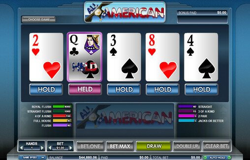 Strategy games Video Poker All American
