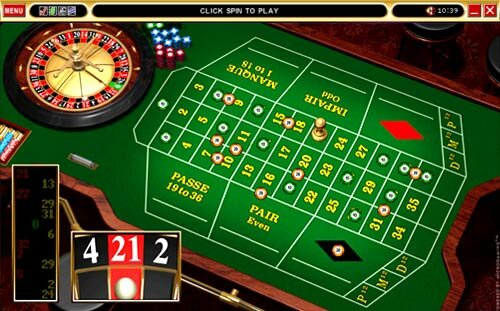 strategy of the roulette Martingale